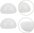 10pcs Toyvian Plastic Lamp Shade Vanity Light Globe Replacement Half Sphere Cover for Bathroom Makeup Mirror Wall
