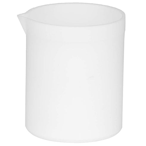 PTFE Teflon Beaker 250ml - Acid and Alkali Resistant White Measuring Cup for Lab, High Lubrication