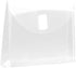 JAM PAPER Plastic Expansion Envelopes, Index Size, 12/Pack, Clear