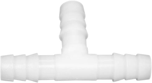 JoyTube Plastic Hose Barb Fittings, 3/8" ID Equal Barbed Tee Pipe Connectors, Pack of 6