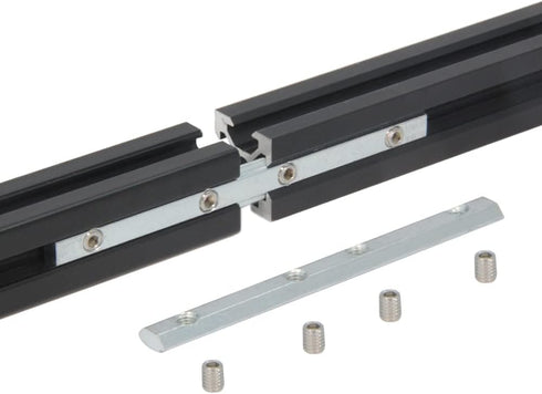 10PCS Straight Line Inside Connector Joint Bracket with M5 Screws, Length 3.9 Inch for 6mm T Slot Aluminum Extrusion