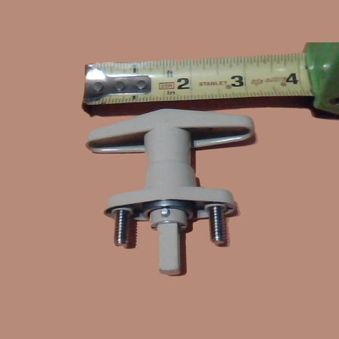 Accordion Hurricane Shutter Lock Kit with T-Handle - White, Same Key Number