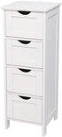 Hikarinowa 4 Single Door Bathroom Cabinet,Freestanding Bathroom Floor Cabinet ,Wooden Floor Cabinet, Side Organizer