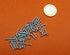 K-mac 18-8 M2.5 .45 mm 8 mm 300 Zinc Plated Stainless Steel Cheese Head Slotted Machine Screws, FT, x Thread Size x