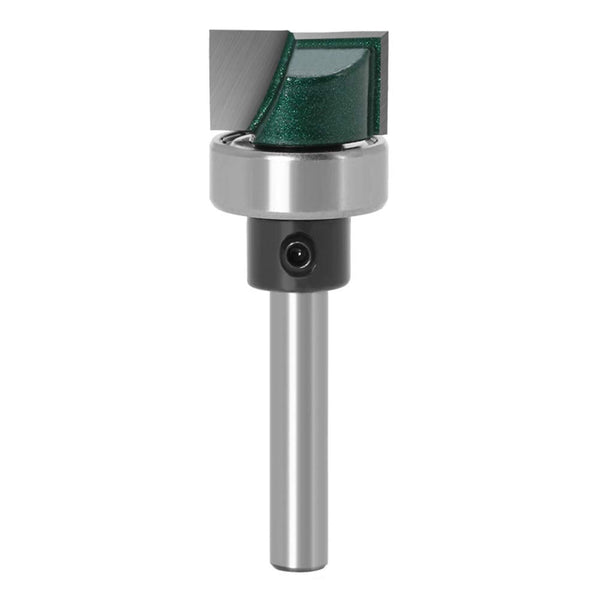 Yakamoz 1/4 Inch Shank Flush Trim Plunge Router Bit with Ball Bearing for Woodworking, 3/4" Cutting Diameter