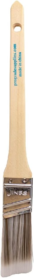 Vermeer 6-Pack Paint Brushes, 1" Angle Sash Brushes for All Latex and Oil Paints & Stains, Home Improvement