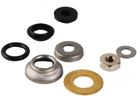8 Piece Avalon Chicago Faucet Stem Washer Repair Kit with Stainless Steel and Rubber Parts