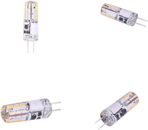 G4 LED Light Bulbs G4 Bi-Pin Base 1.5W (Equivalent to 20W Halogen Bulb) AC/DC 12V Warm White 3000K LED Bulbs for Landscape Ceiling Under Counter Puck Lighting,12 Pack by K JINGKELAI