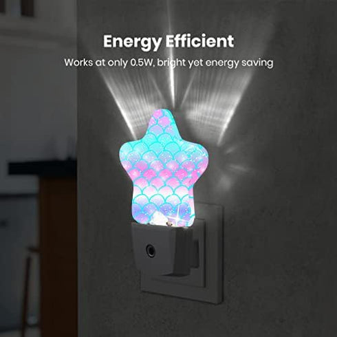 Night Light Plug-in into Wall Dusk to Dawn Smart Sensor White Led Nightlight for Bedroom Bathroom Kitchen Hallway
