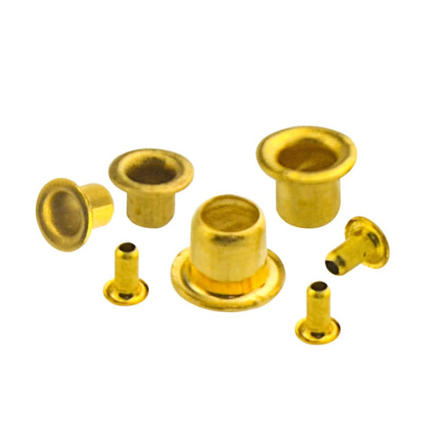 XINGYHENG 650Pcs Mixed Zinc Plated Copper Rivets Assortment Kit, 8 Values M0.9(d)-M5(L) with Plastic Storage