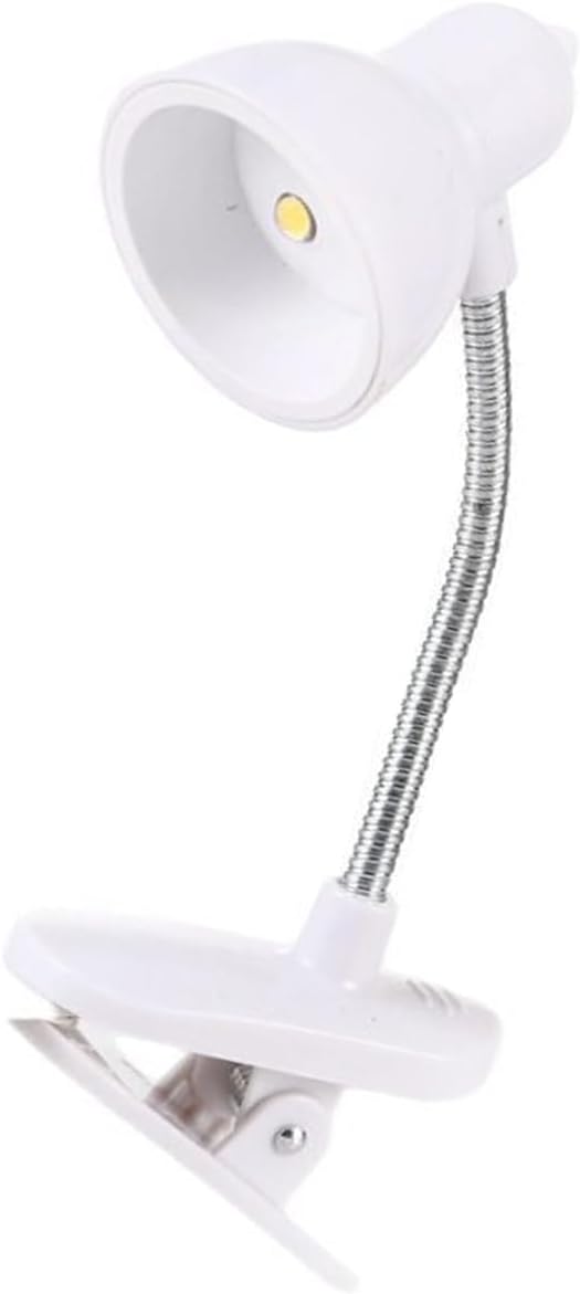 WTWU Rotatable Tiny Table Lamp with 360 Degree Rotating Neck Portable Clamp on