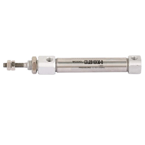 Pneumatic Air Cylinder CDJ2B10-30B, 10mm Diameter 30mm Stroke Double Acting Stainless Steel Hydraulic Cylinder