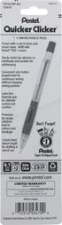 Pentel Quicker Clicker Automatic Pencil, 0.7mm, Transparent Barrel, Assorted Colors, 1 Pack (PD347BP-K6)