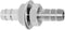 Beduan 1/4" Stainless Steel Thru-Bulk Hose Barb Straight Hex Union Bulkhead Fitting