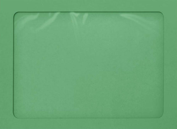 LUXPaper A7 Full Face Window Envelopes, Peel & Press, 50 Qty Holiday Green