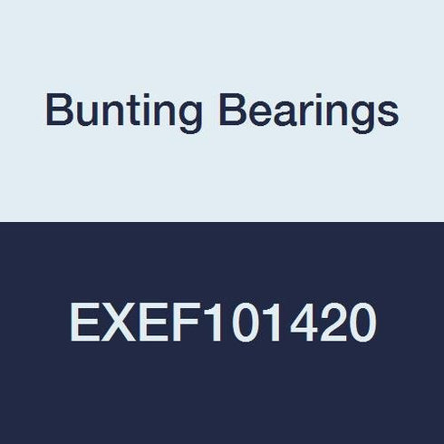 Bunting Bearings EXEF101420 Extra Lubricant with PTFE Flange Bearing, Powdered Metal, SAE 841, 5/8"