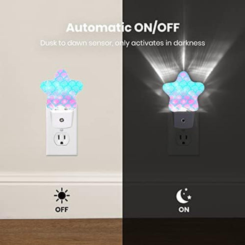 Night Light Plug-in into Wall Dusk to Dawn Smart Sensor White Led Nightlight for Bedroom Bathroom Kitchen Hallway