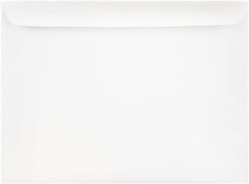 JAM PAPER Booklet Commercial Envelopes | 9 1/2 x 12 5/8 | White | 50/Pack