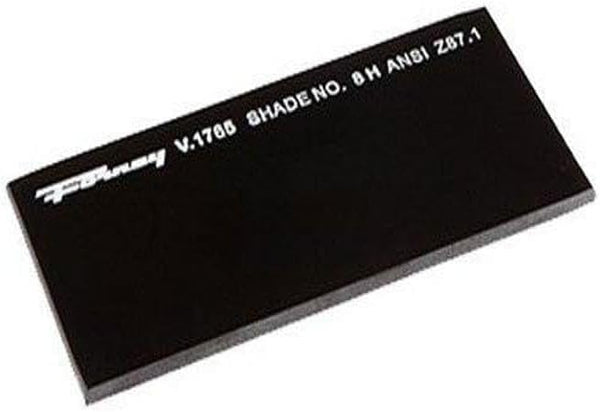 Forney 57008 Lens Replacement, Shade-8 Hardened Glass, 4-1/4-Inch-by-2-Inch, Black