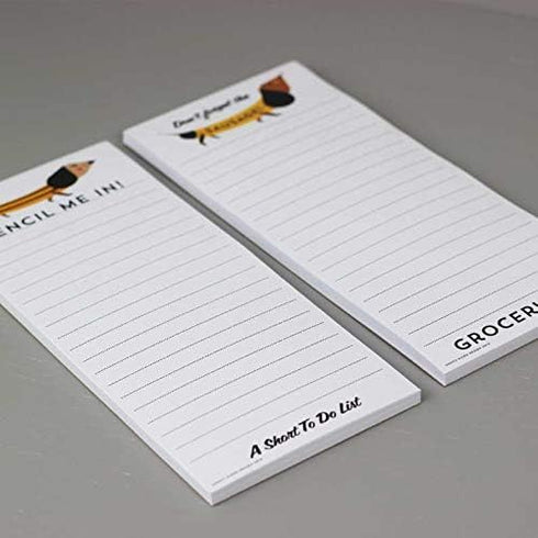 Nancy Nikko Dachshund Refrigerator Notepads - Set of 2 for To Do List and Grocery List