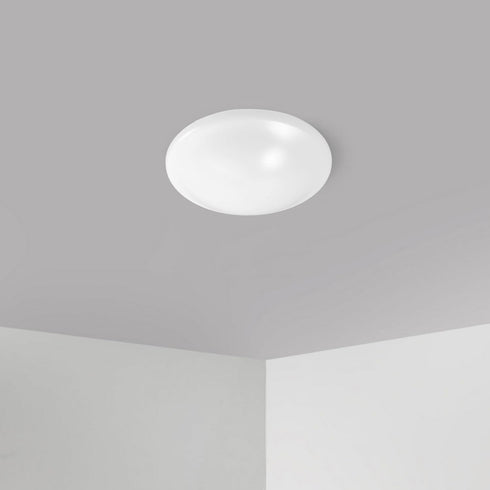 18.7cm iplusmile Replacement Mushroom Ceil Shade, Plastic White Flush Mount Ceiling Light Cover Lamp Dustcovers