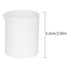 Beaker, PTFE Beaker Acid and Alkali Resistant PTFE Beakers High Lubrication White Measuring Cup for Lab(50ml)