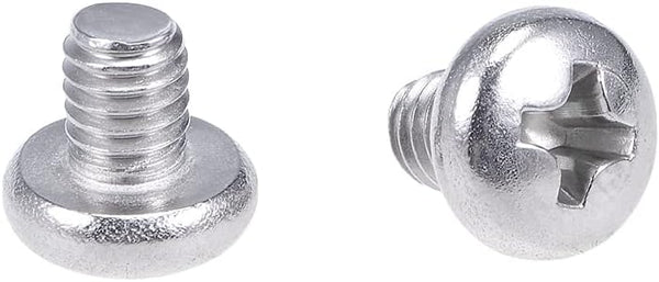 uxcell M4x5mm Pan Phillips Machine Screws, 304 Stainless Steel Fasteners Bolts, 20Pcs