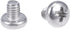 uxcell M4x5mm Pan Phillips Machine Screws, 304 Stainless Steel Fasteners Bolts, 20Pcs