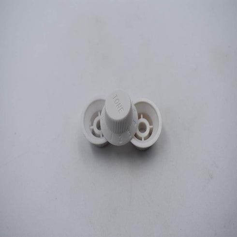 GENERIC 3 Guitar Volume Tone Control Button Knob Potentiometer Cap Guitar Instrument Accessories White Pcs Practical