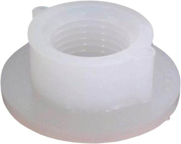 Spin Fitting, Raised, 1/2" FPT, White - ICON 12477