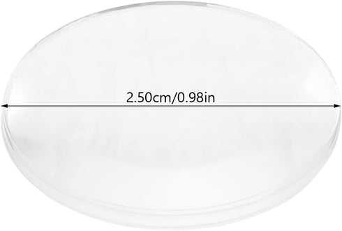 60Pcs 25mm Set iplusmile Optical Glass Double Convex Lens Ground-Edge Safety & Clear View for Light Experiments