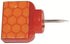 Orange Reflective Wing Tacks (Pack of 50), Glow Tacks, Hiking Markers, Trail Marking Tacks with Included LED Keychain