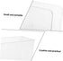 STOBOK 2pcs Transparent Bookends for Desk Organization Acrylic Book Management Stand for Books Magazines Documents