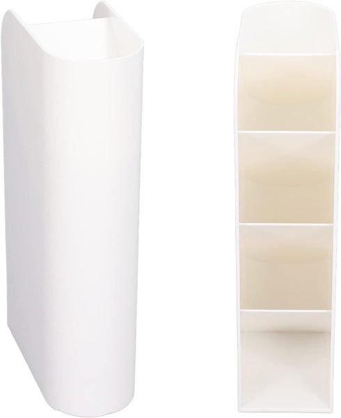 Zerodis Vertical Pen Organizer - White Desk Organizer Pen Holder for Office, School, Home & Art Supplies