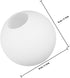 80mm Frosted Glass Globe Lamp Shade round Opal Pendant Ceiling Fan Light Cover Replacement for Home Office Wall Sconce