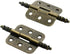SANCHAKOU 2 Packs 2.75 1.41Inch 2 Packs Cupboard Hinges of * Crown Head Wooden Box Bedside Table Cabinet Door Furniture