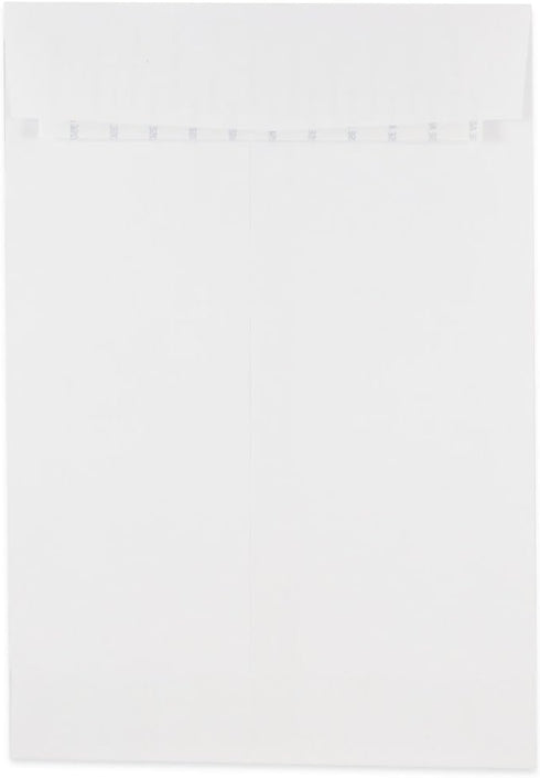 JAM PAPER 6 1/2 x 9 1/2 Open End Commercial Envelopes with Peel and Seal Closure - White - 50 Pack
