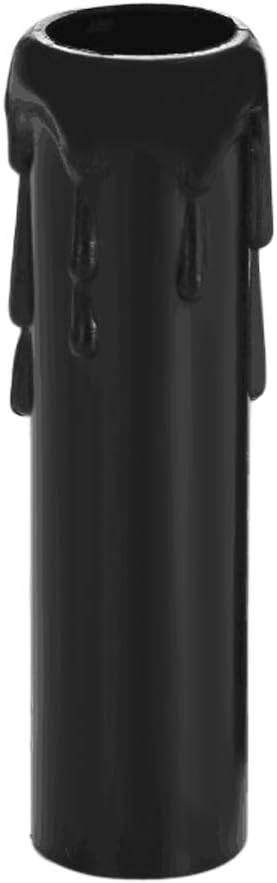 Skelang 24 4" Pcs Tall Candle Socket Covers, Black Candle Covers Sleeves Fit to Most Chandeliers, Chandeliers Base