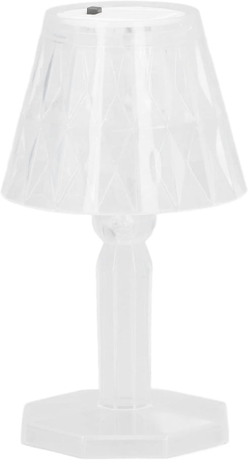 Walfront Crystal Table Lamp, Bedside Lamp Bedside Bed Night Light Plastic Pretty Effects for Bedroom Home(Pure White) by Walfront
