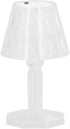 Walfront Crystal Table Lamp, Bedside Lamp Bedside Bed Night Light Plastic Pretty Effects for Bedroom Home(Pure White) by Walfront