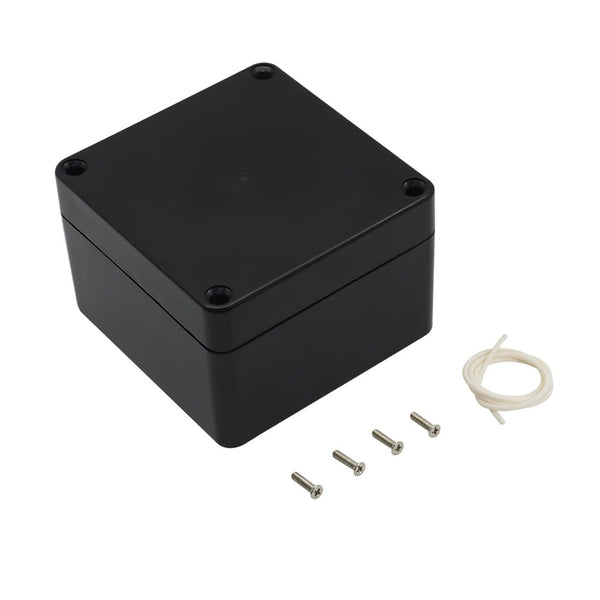 LeMotech IP65 Waterproof Junction Box Dustproof ABS Plastic Electrical Enclosure for Electronic Black 3.29x 3.19x 2.2