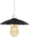 Umbrella Shape Metal Lamp Shade 22cm, Black Pendant Light Shade, Easy Fit