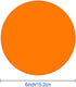 ELANE 24 Pcs Colorful Dry Erase Dots for Classroom Tables, Dry Erase Sticker for Wall, 6 inch