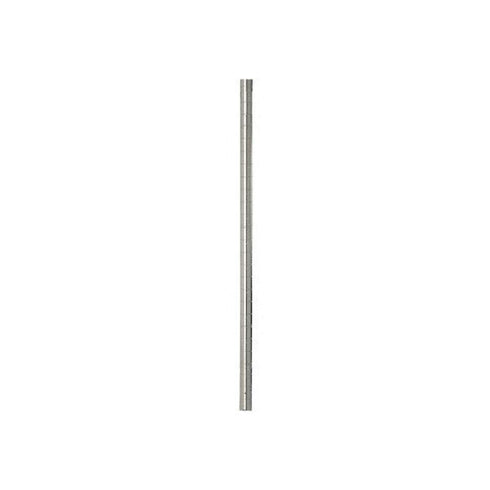 Focus Foodservice FG074C Post, 74"H, Stationary, grooved at 1" increments, zinc Plated Leveling feet,
