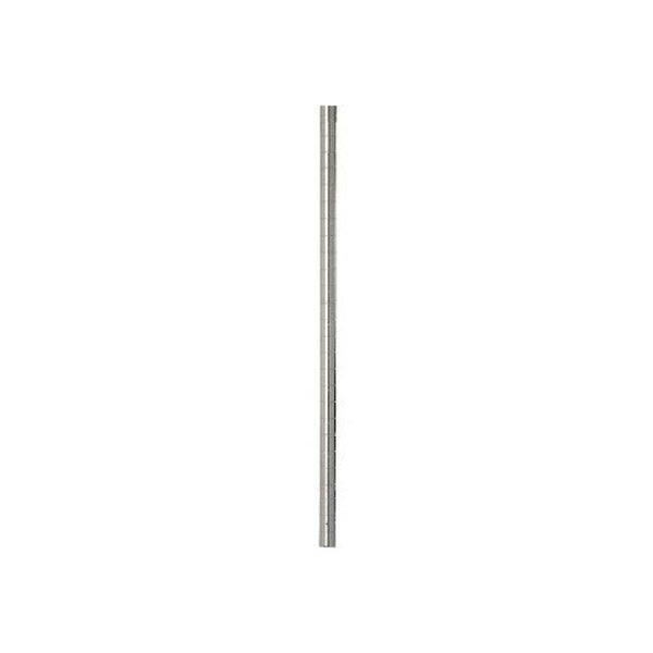 Focus Foodservice FG074C Post, 74"H, Stationary, grooved at 1" increments, zinc Plated Leveling feet,