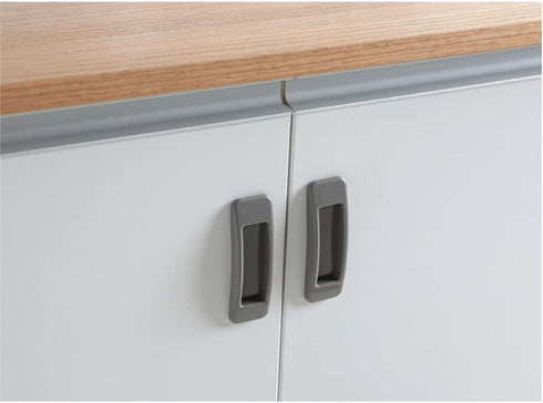 Self-Stick Instant Cabinet Drawer Handle, Multipurpose Kitchen Cabinet Knobs, Grey Stick-on Handles for Convenient