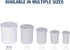 EZY DOSE Ointment Jar and Container, 16 oz Capacity, Leak-Proof, Durable Design, White (Pack of 12)