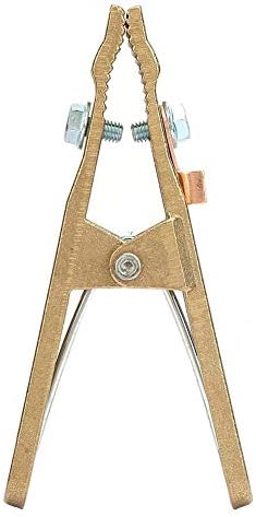 Welding Ground Clamp Brass Earth Clamp, A-shape Welder Ground Cable Copper Grip Clip Clamp