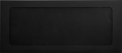 LUXPaper #10 Business Full Face Window Envelopes | 4 1/8" x 9 1/2" | Midnight Black | Peel & Press | 50 Qty