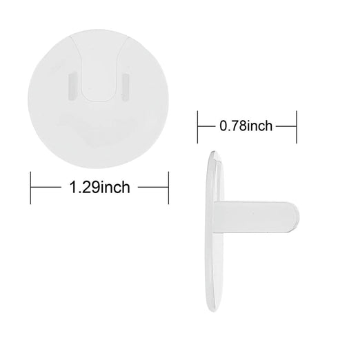 100 Pack Outlet Covers Baby Proofing Clear Outlet Covers Baby Safety Outlet Plug Covers Safe & Secure Electric Plug